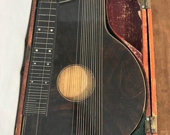 Antique Ancient Unique Zither Musical Instrument Very Rare