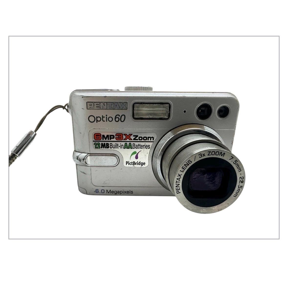 希少・未使用級✨PENTAX Optio E60 シルバー コンデジ 電池式 PENTAX デジタルカメラ Optio E60