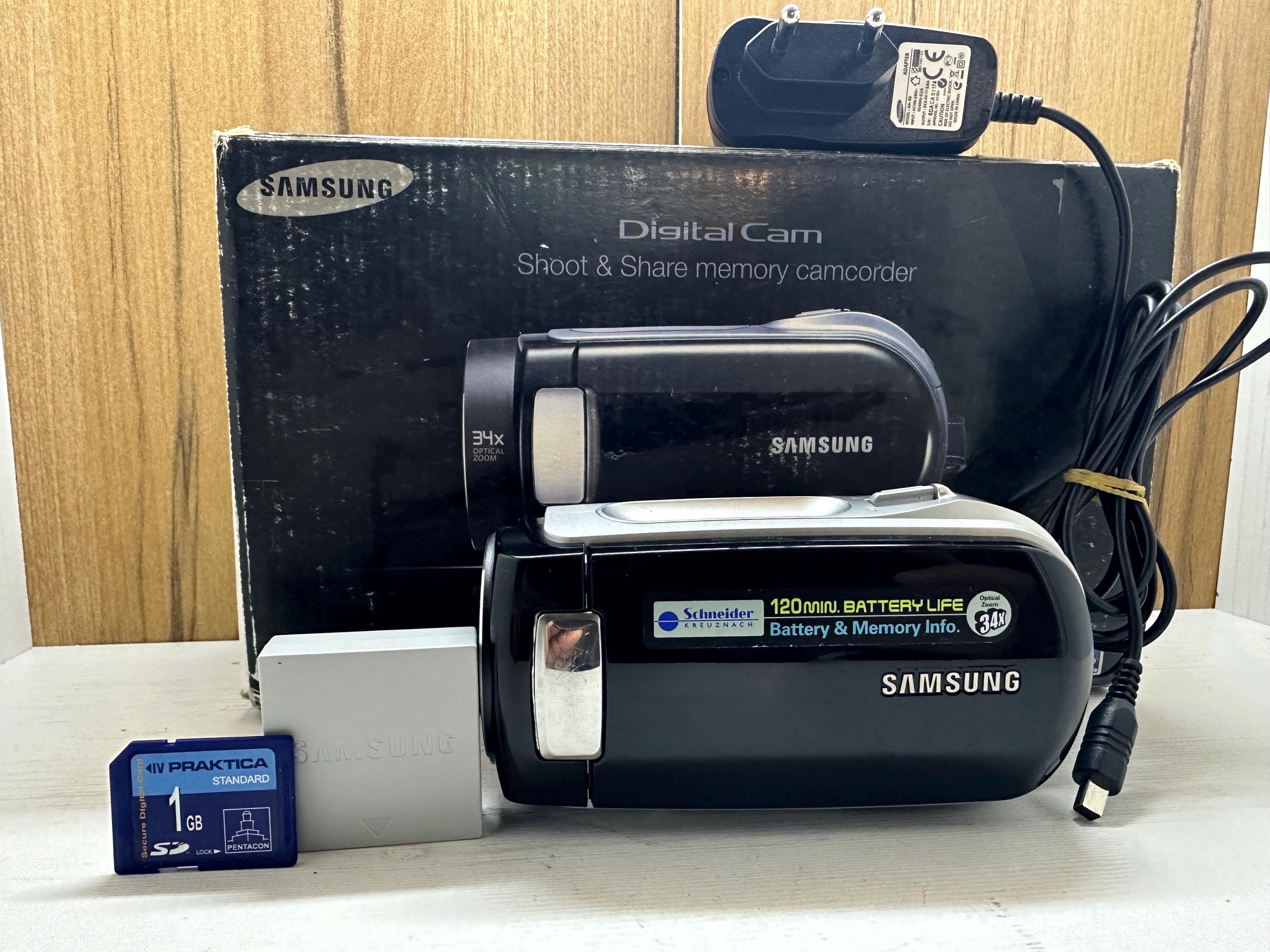 Samsung Digital SD Camcorder Schneider Kreuznach 34x Optical Zoom