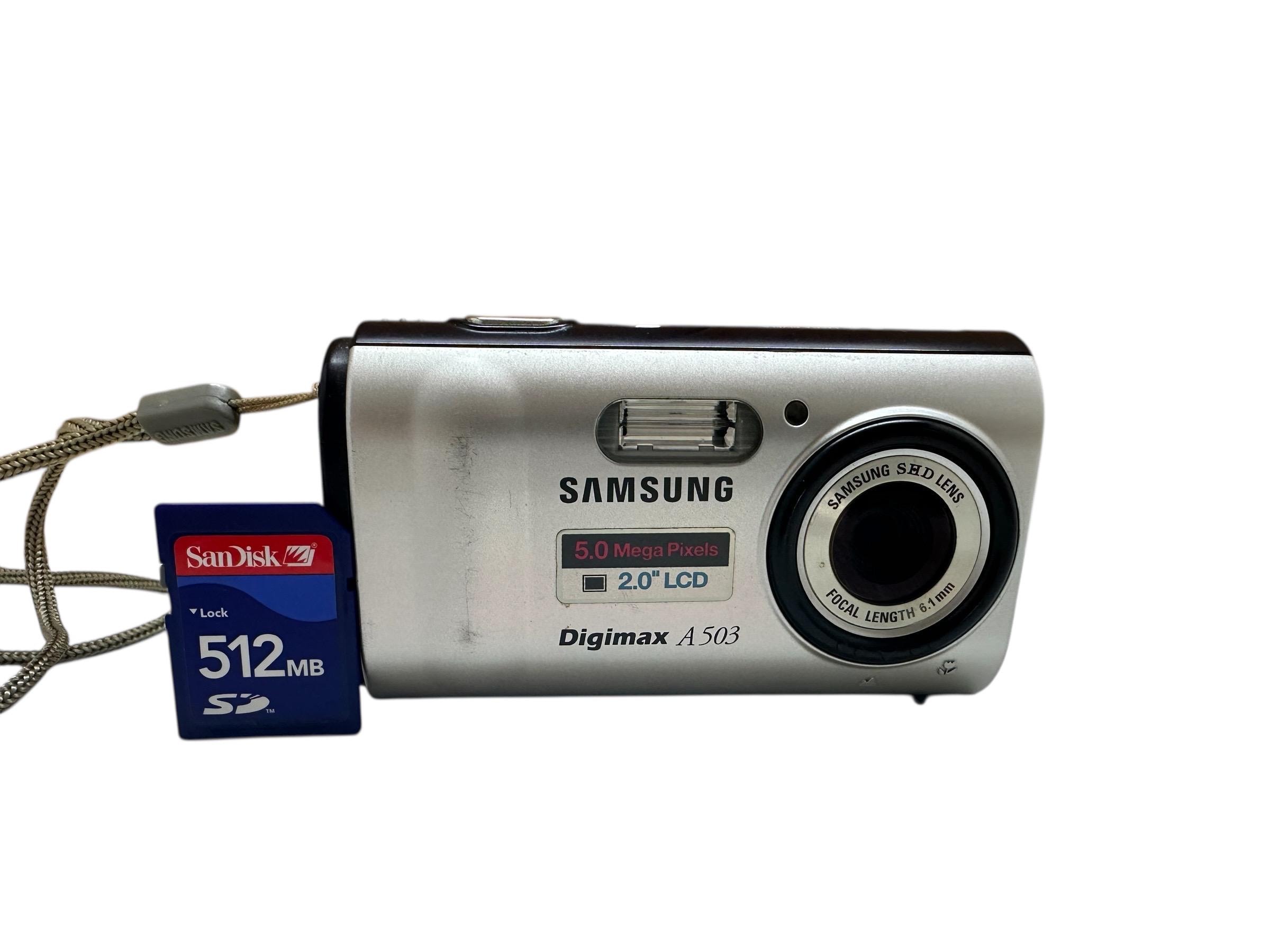 Samsung Digimax A503 Digital Camera Movie Clip Mpeg4 8 Scene Modes