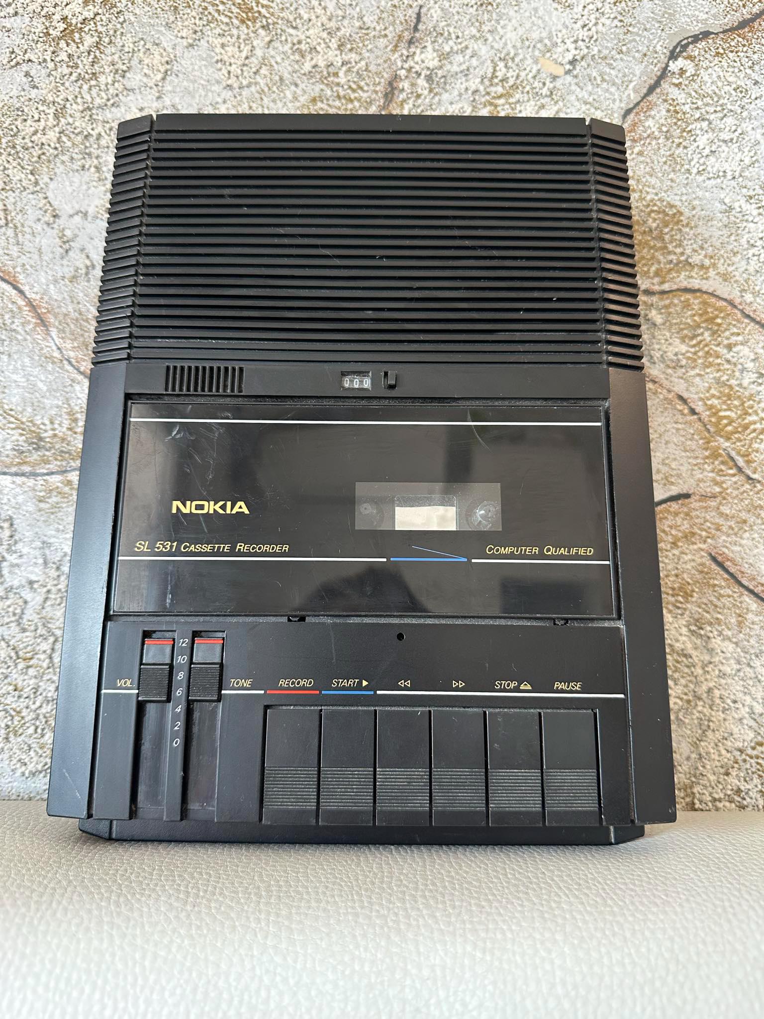 Vintage Unique Rare NOKIA SL 531 Portable Cassette Recorder 1980