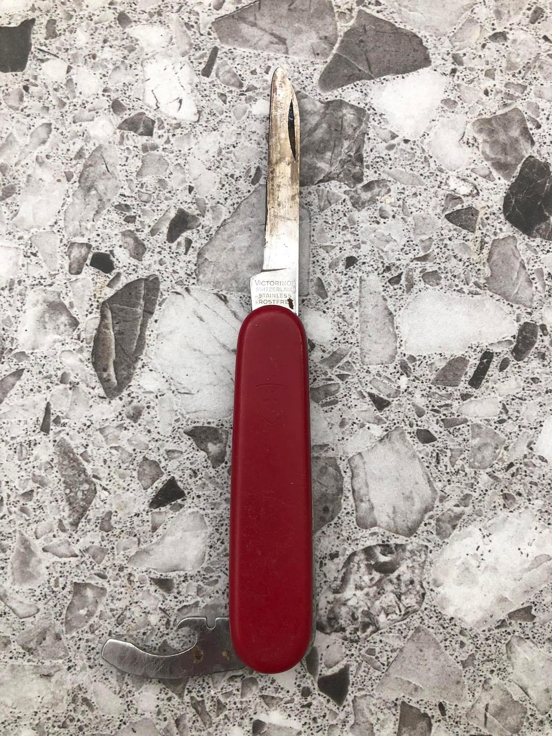 Vintage Victorinox Stainless Steel Rostfrei Swiss Pocket Knife Rare Original Made in Switzerland