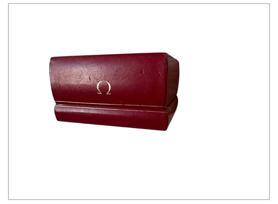 Vintage OMEGA Genuine Watch Empty Box Luxury Jewelry Red 