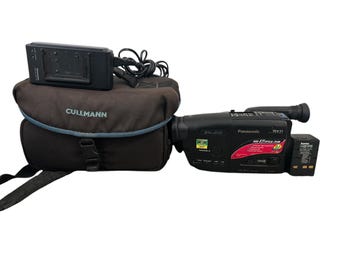Vintage Panasonic Slim Palmcorder NV-RX11EN Movie Video Camera Recorder Wide 21x Optical Zoom Camcorder Japan Crystal Clear Picture Vhs-C