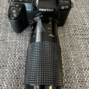 Vintage Professionelle Pentax Z70 Kamera 35 mm SLR Großes Objektiv 80 - 200
