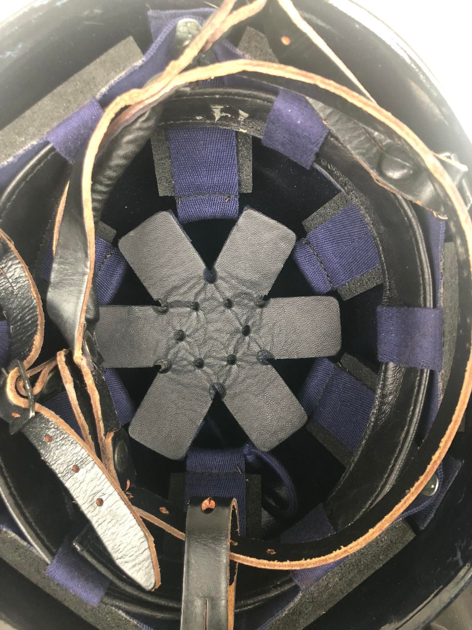 French Army Blue Surplus Helmet Frontier Firearms Firefighter Etsy