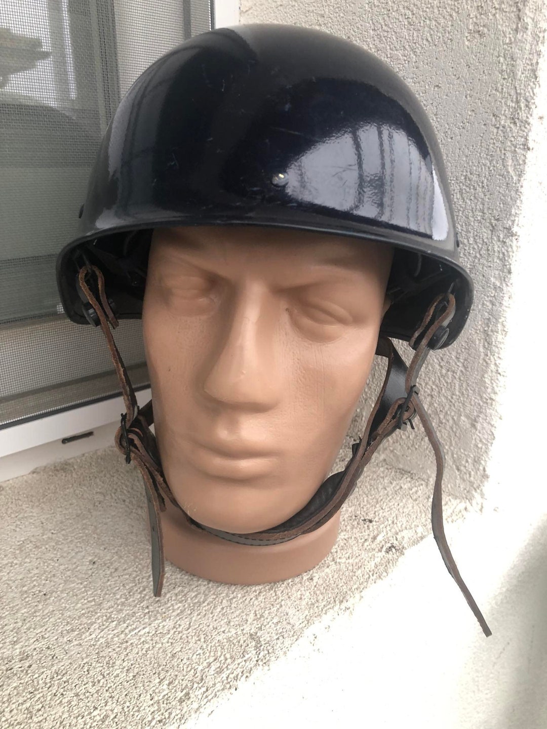 French Army Blue Surplus Helmet Frontier Firearms Firefighter Etsy