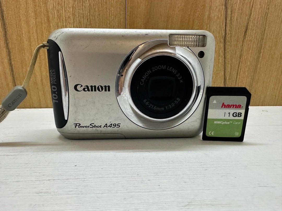 Canon Powershot A495 Digital Camera Compact 10 MP 3.3 X Optical Zoom