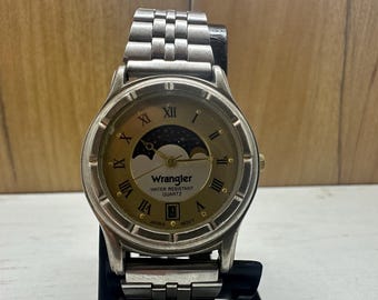 Vintage Wrangler Hero 9120 Men Watch Water Resistant Quartz  display picture 1
