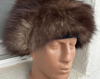 Vintage Fur Cap Hat Genuine USSR Moskva Old Unique Winter Rare Cossack