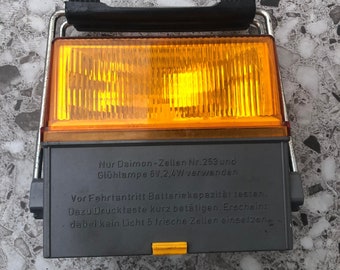 Vintage Military Car Warning Flashing Light DAIMON Germany Collectible Very Rare