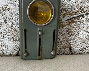 Vintage Original Grey Flashlight Tin Metal 4 Colors Collectible