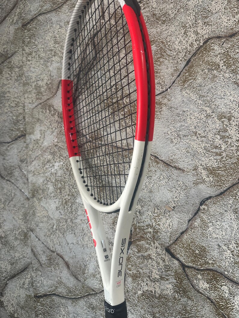Professional Text On A Racket Professional Tennis Racquet Wilson Six One 102 Lite 102 Sq Inches Sport ...
