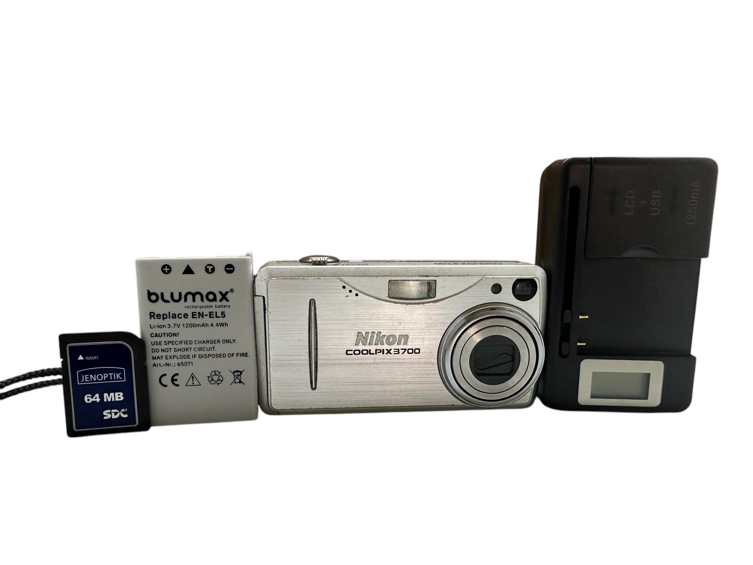 Nikon Coolpix 3700 Digital Camera 3X Optical Zoom 3 MP Compact
