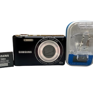 Samsung PL210 HDムービーデジタルカメラ 14.2 MP 10倍光学ズーム 手ぶれ補正 コンパクト + バッテリー＆充電器