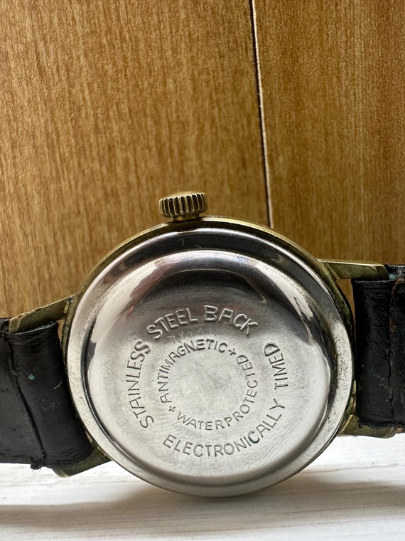 【ヴィンテージ1970's】ドイツ製EUROPA オレンジ 陶器製スクエア時計 ユニバーサルジュネーブ イタリア国鉄 鉄道時計 1960年代 手巻き