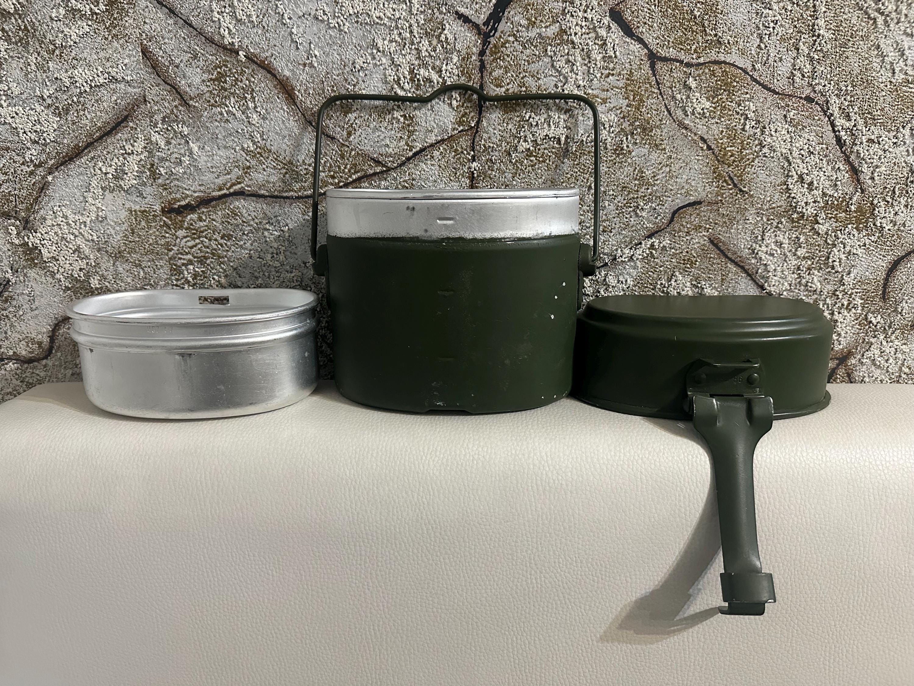 Vintage Military Army Mess Kit Combat Canteen Pure Aluminium Soldier ...