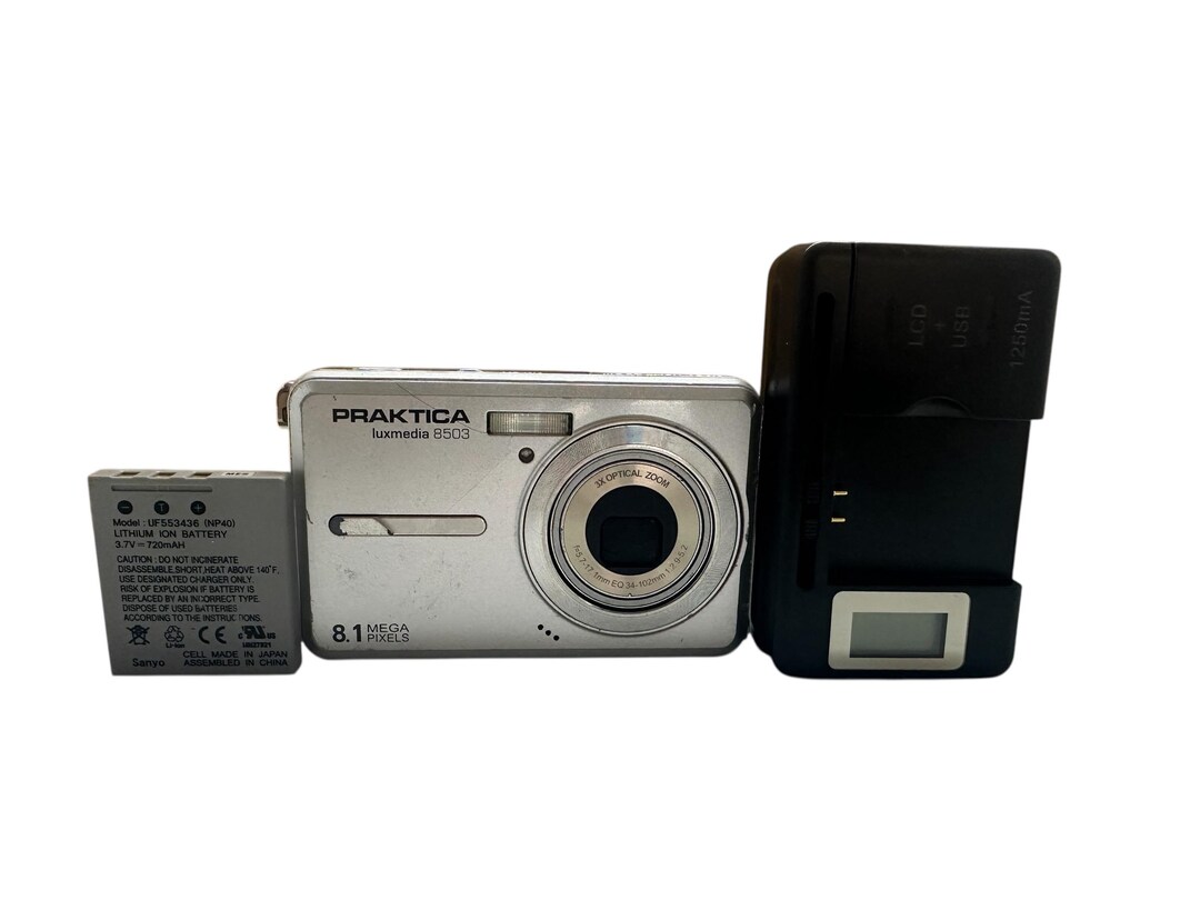 Praktica Luxmedia 8503 Grey Digital Camera 8 MP 3X Optical Zoom 2