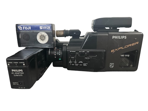 Vintage Camera Philips Explorer VKR68 Japan Hq Vhs Viewcam Full