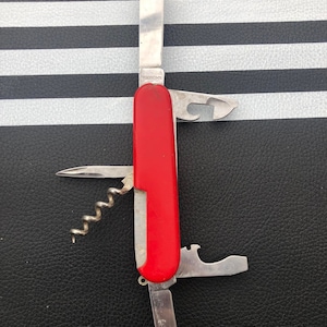 Couteau de poche suisse Victorinox vintage en acier inoxydable Unique
