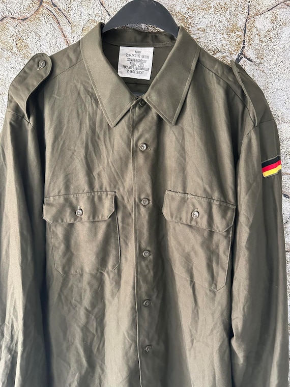 Camisa militar vintage del ejercito equipo de soldado aleman bandera alemana 1980 Etsy Espana