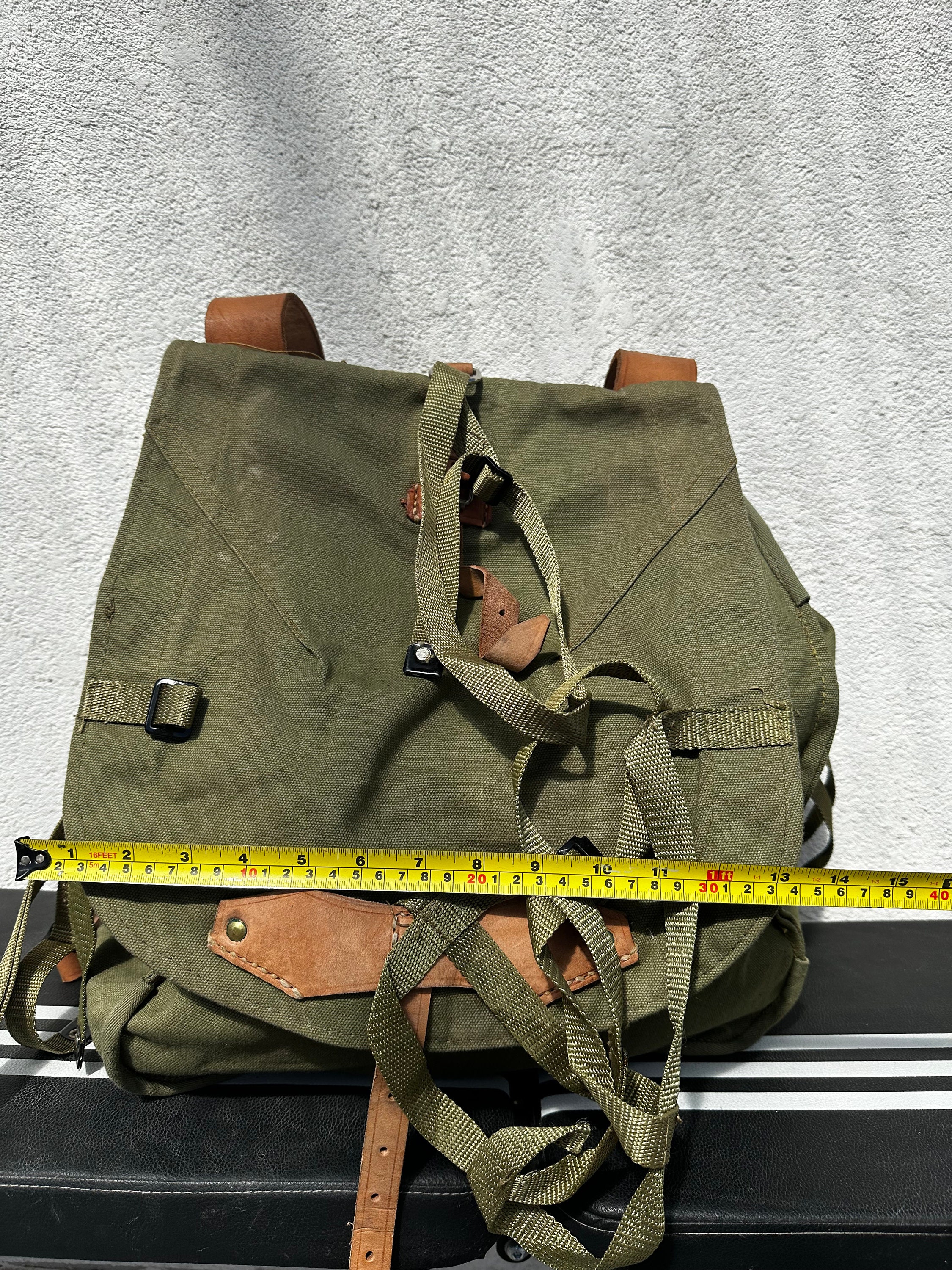 Vasco Leather Army Rucksack Mustard Camel – Clutch Cafe
