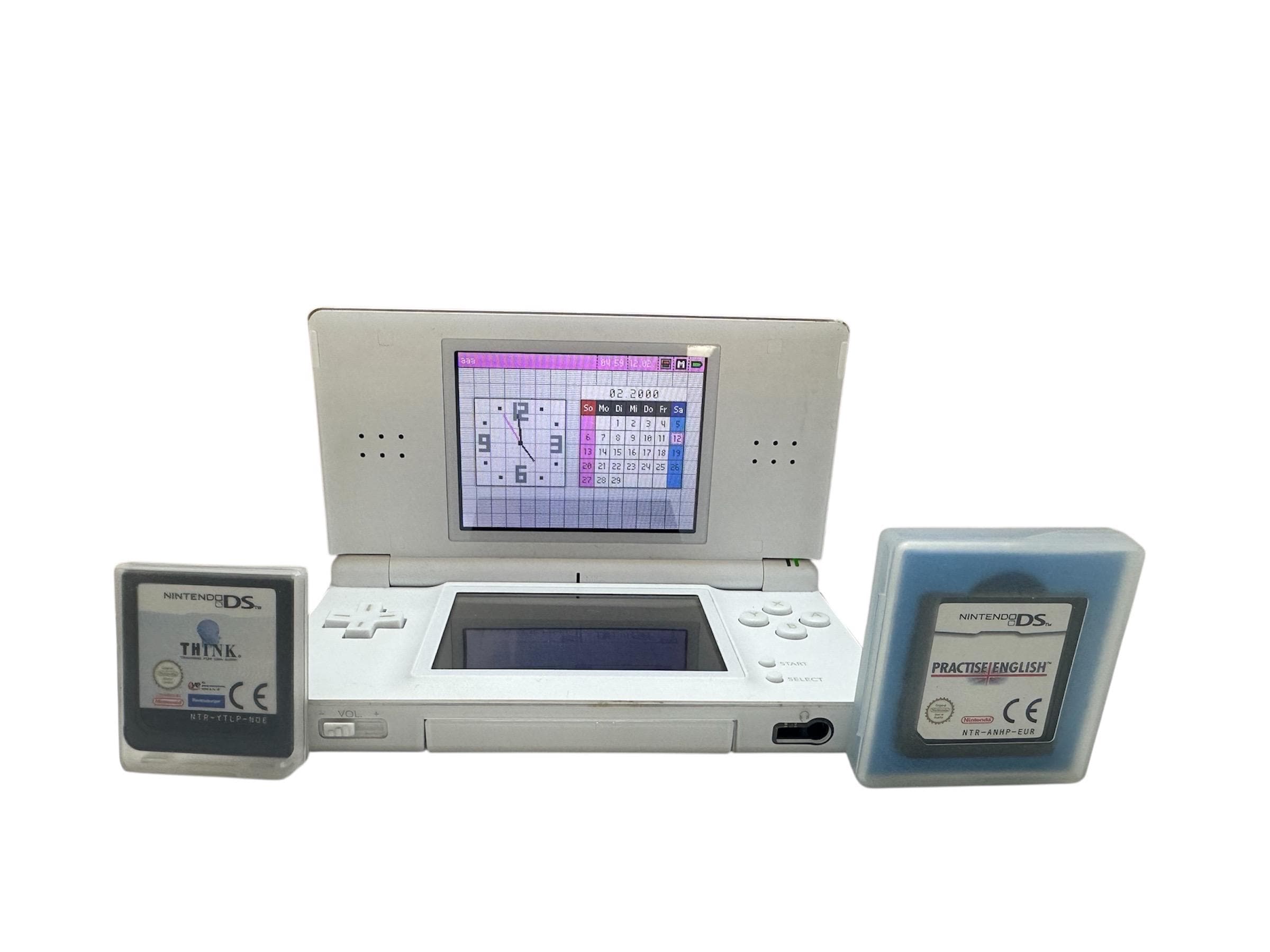 Handheld Game Nintendo DS Lite Console Game Boy White Touch Screen