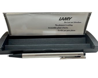 Vintage Lamy Persona Fountain Pen, Black Gold, 18K 750 Gold Nib