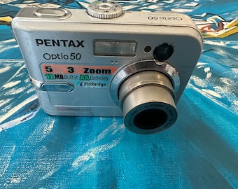 PENTAX Optio 50 Digital Camera 5 Mp 3x Digital Zoom Compact 2.5 inches Lcd LCD Compact AA Batteries