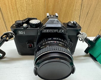 Vintage Flex Camera Revue Flex SD I SLR Film Made in Japan 28 Mm