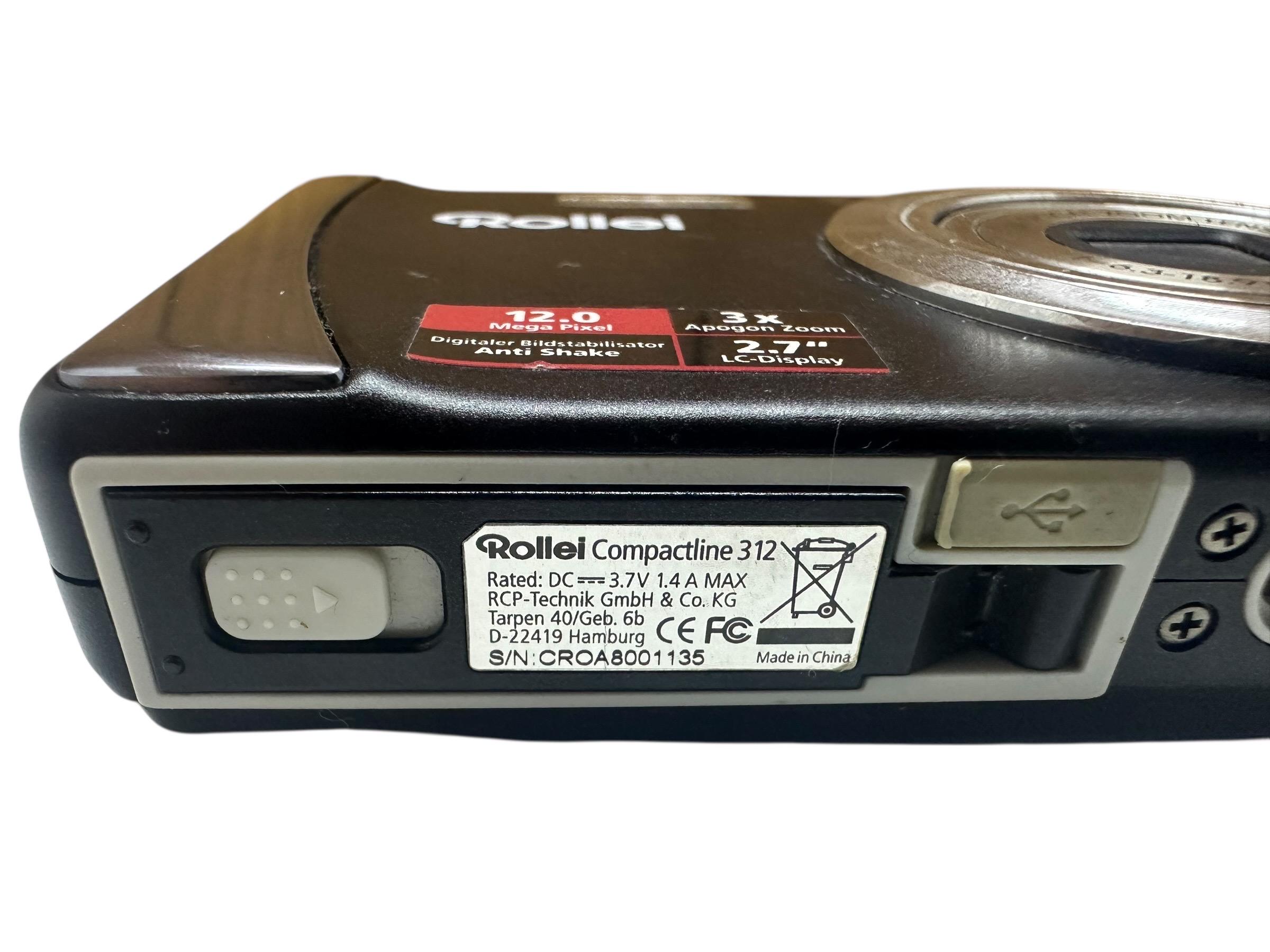 Rollei Compactline 312 Digital Camera Anti Shake Compact Germany