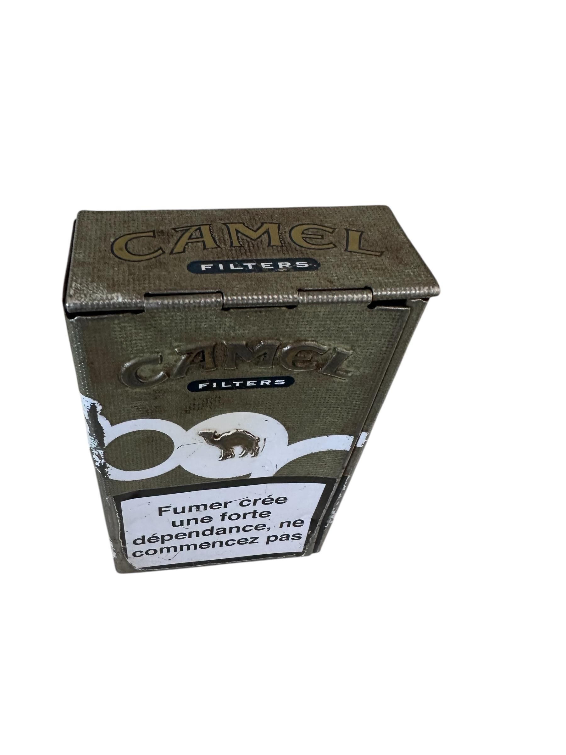 Camel Filters アンティーク缶 Vintage Unique Rare Camel Filters Cigarette Tin Metal Box Case