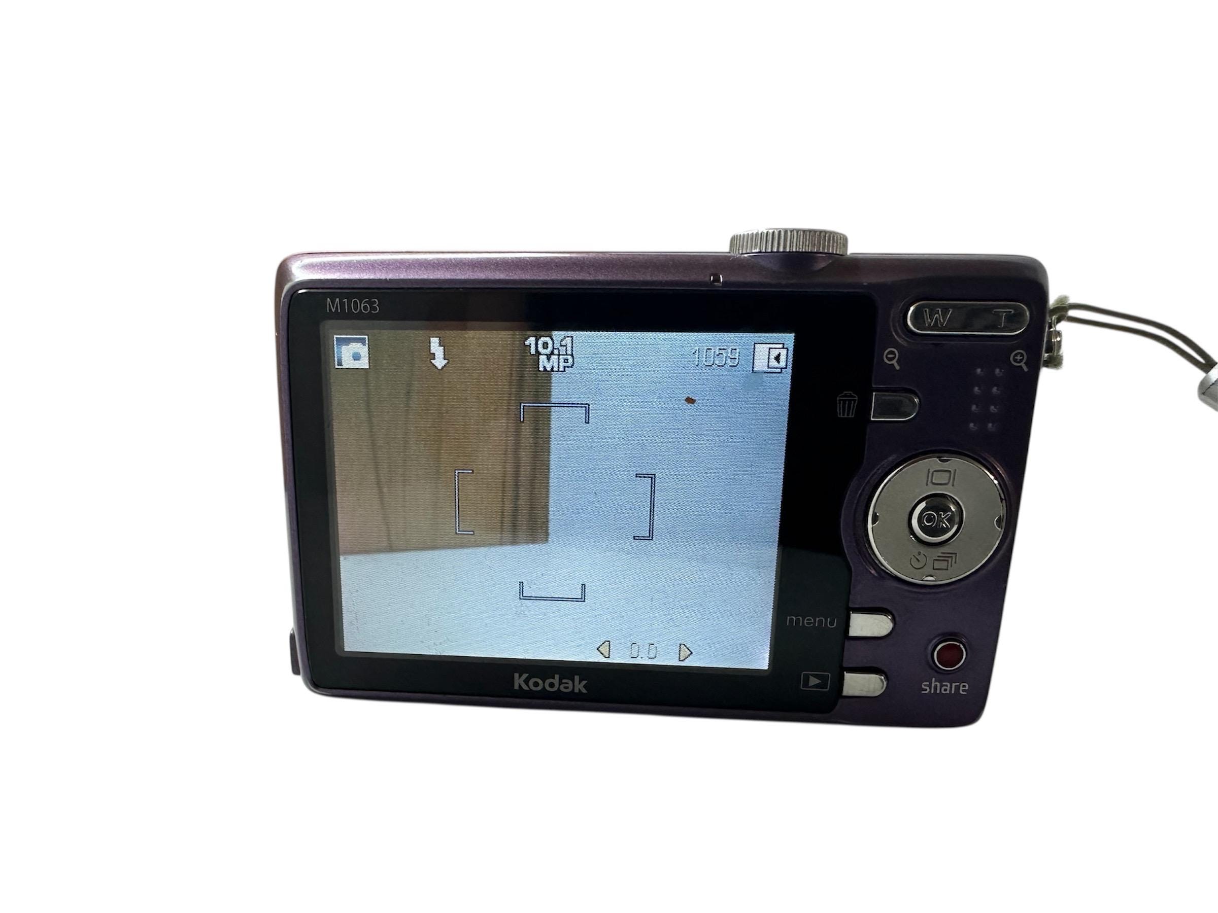 Kodak Easyshare M1063 Digital Camera Purple 10.3 Mp Compact 3X