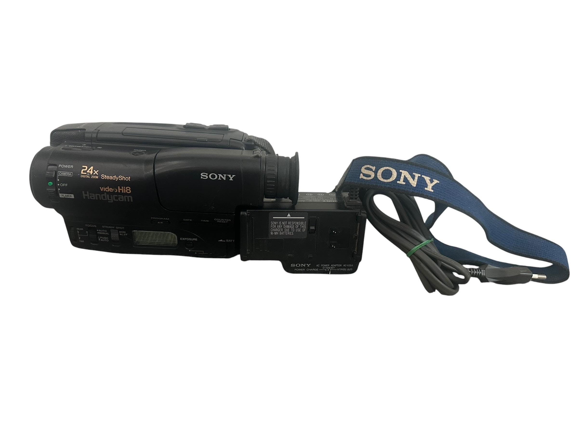 Vintage Sony CCD-TR750E France Handycam Video 8 Steady Shot Video