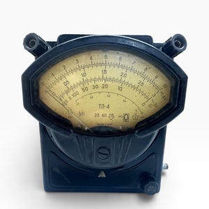 Vintage Soviet Military Multimeter Bakelite Carbolite measuring device TL-4  Electrical measuring instrument, tester 1960 Year Antique Rare