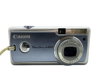 Canon Powershot A400 Silver Digital Camera Ultracompact 3.2 MP 2.2