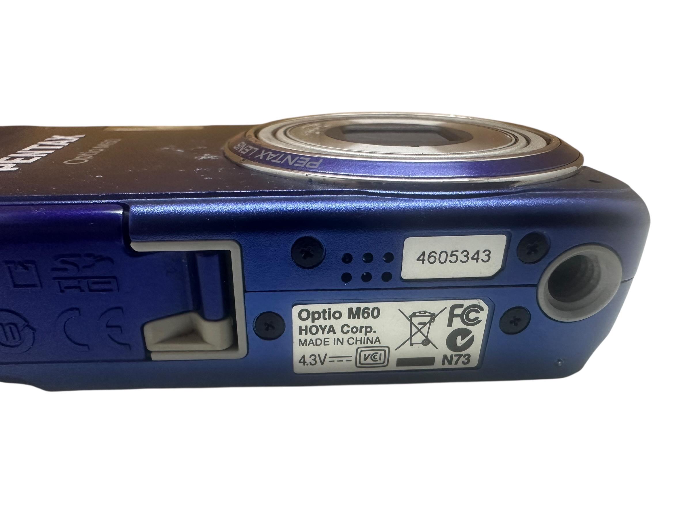 Pentax Optio M60 Digital Camera 10 MP 5x Optical Zoom Compact +