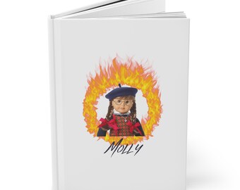 Revista: tapa dura, diseño de muñeca Molly