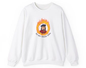 Sudadera de cuello redondo: In My Rage Era, diseño de muñeca Molly, unisex, tallas para adultos desde la pequeña hasta la 5X