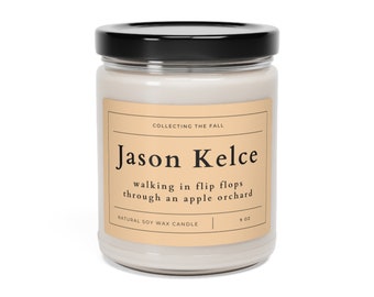 Jason Kelce scented candle, apple orchard