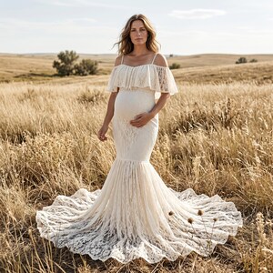 etsy lace maternity dress Lace Boho Dress, Bohemian Dress, Maternity Boho Dress, Pregnant Session Dress, Maternity Lace Gown, Dress for Maternity Session, Photo Prop