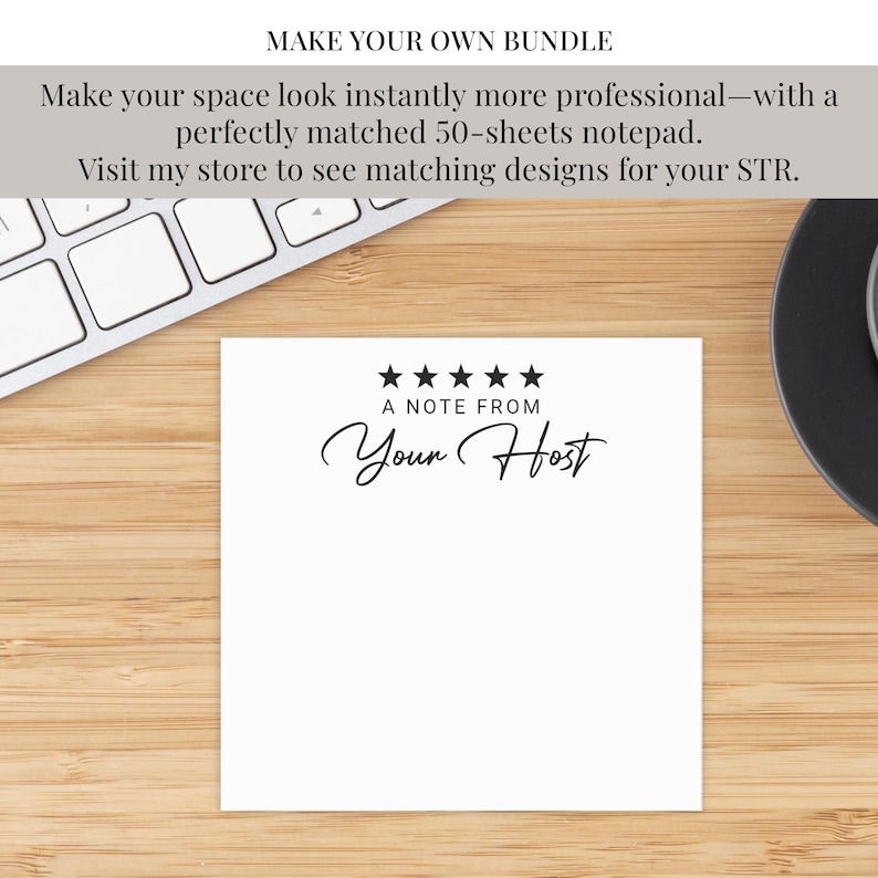 Airbnb Sticky Notes, Guest Arrival Host Notepad, House Rules Post-it®, Vacation Rental Essentials