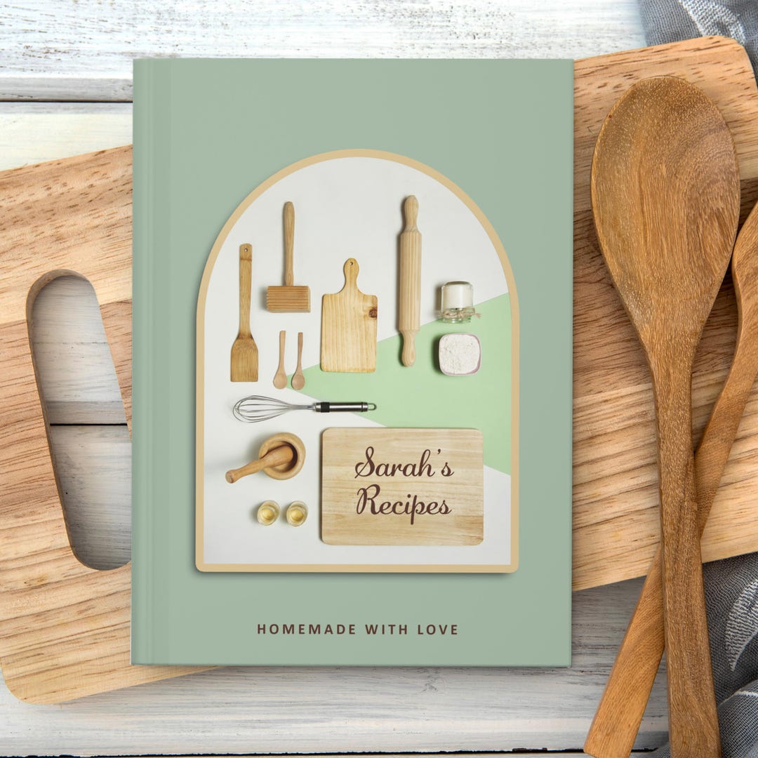 Custom Recipe Book, Blank Cookbook, Personalized Baking Journal ...
