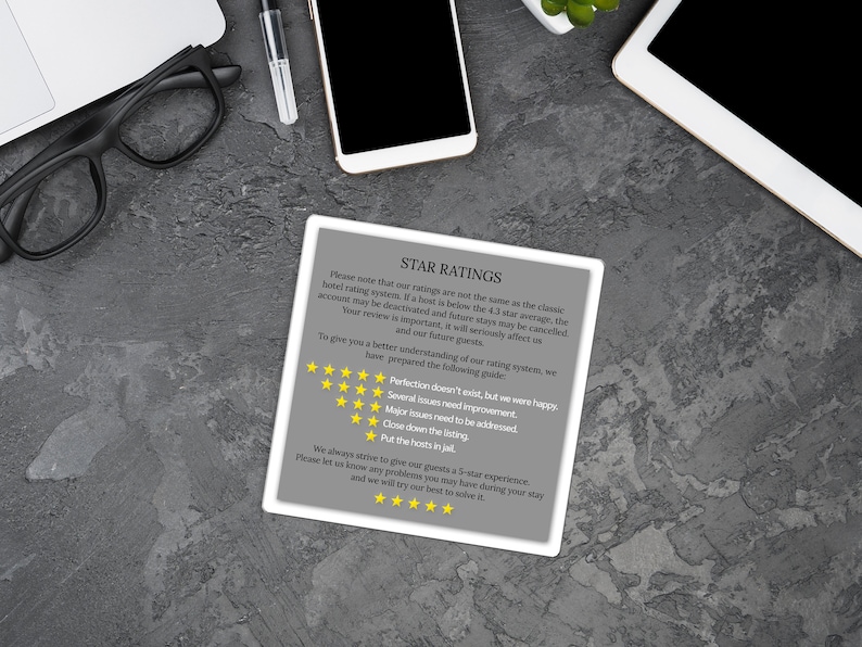 Airbnb Review 5 Star Rating Review for Vacation Rental