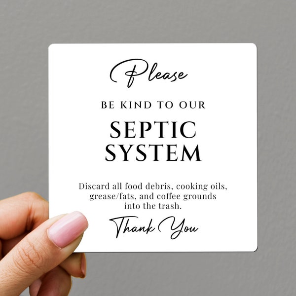 Airbnb Septic System Magnet, Sensitive Septic, Liquids Only Sign, Airbnb House Rules Magnet, Host Essentials, Airbnb Kitchen