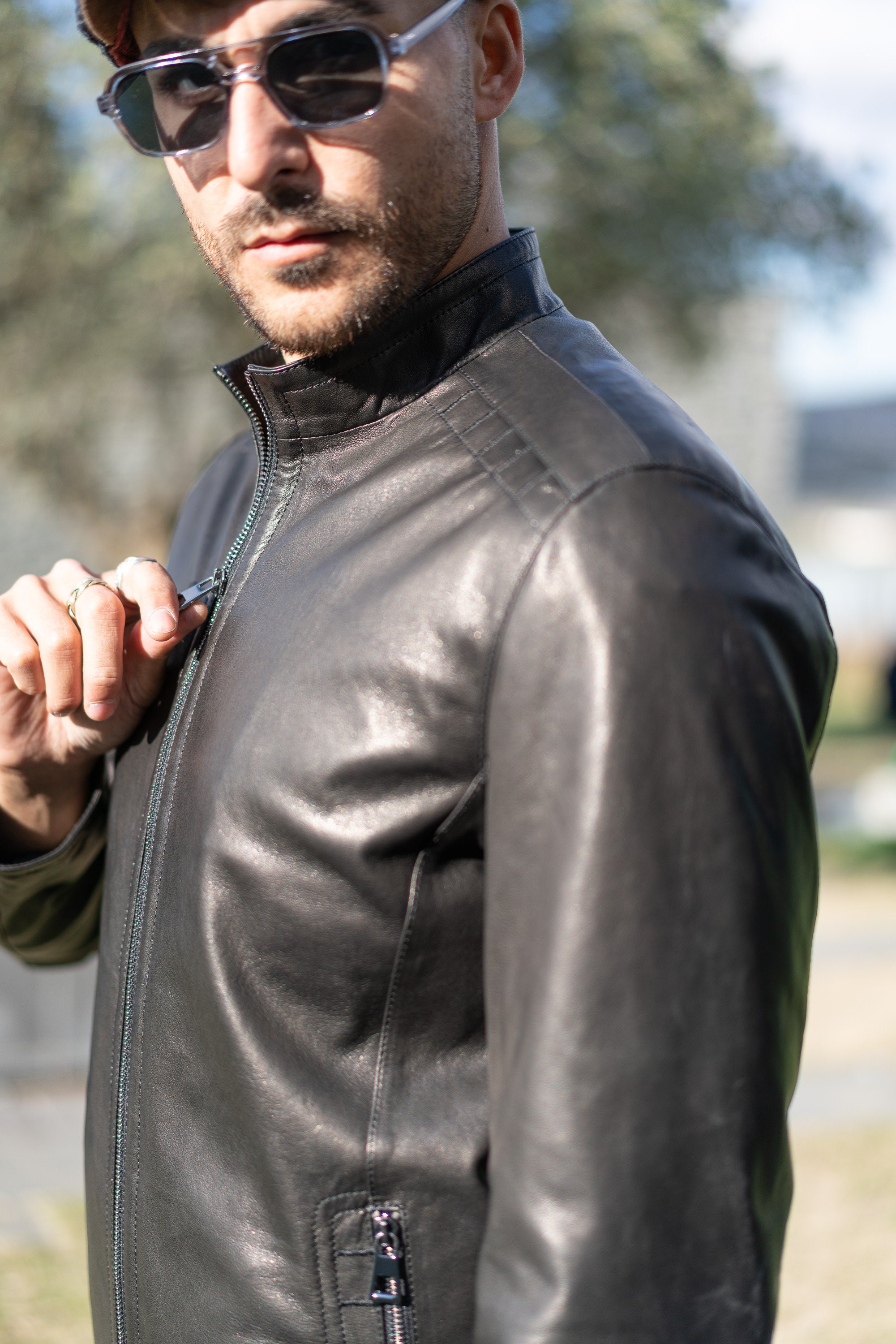 High Quality Lambskin Leather for Men Bomber Jacket Men - Etsy