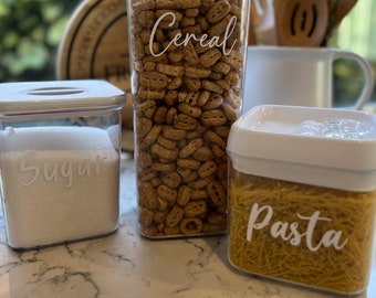 Pantry Vinyl Decal Labels