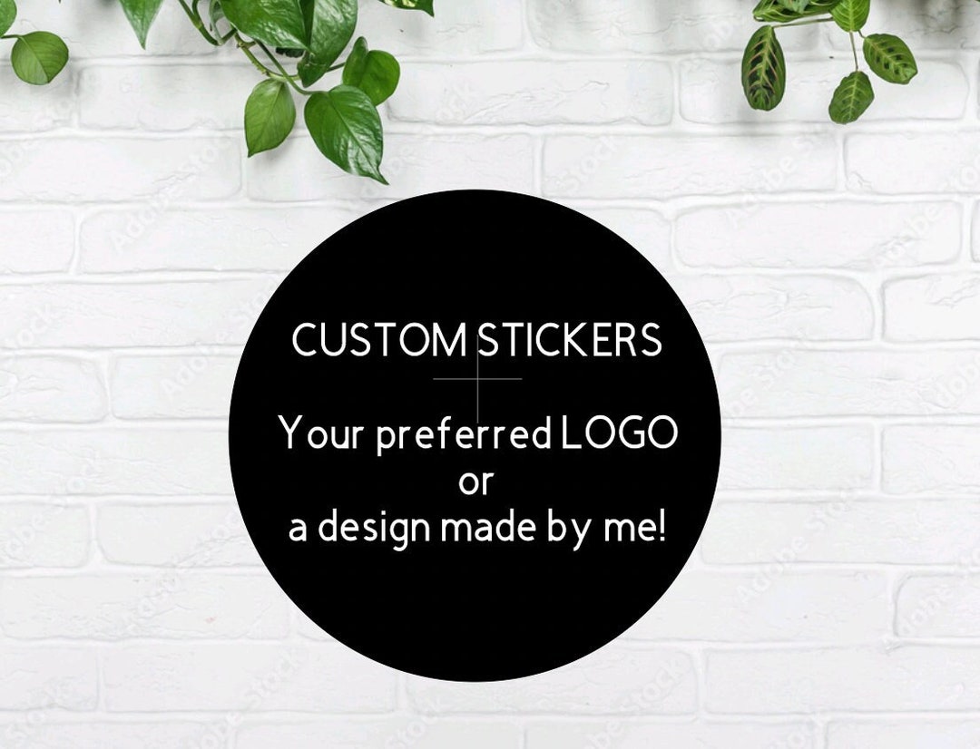 Circle Custom or Preferred LOGO Stickers Etsy