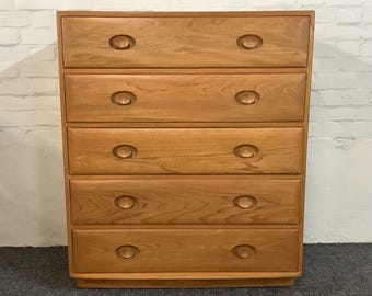 Ercol Windsor Tallboy Chest of Drawers.
