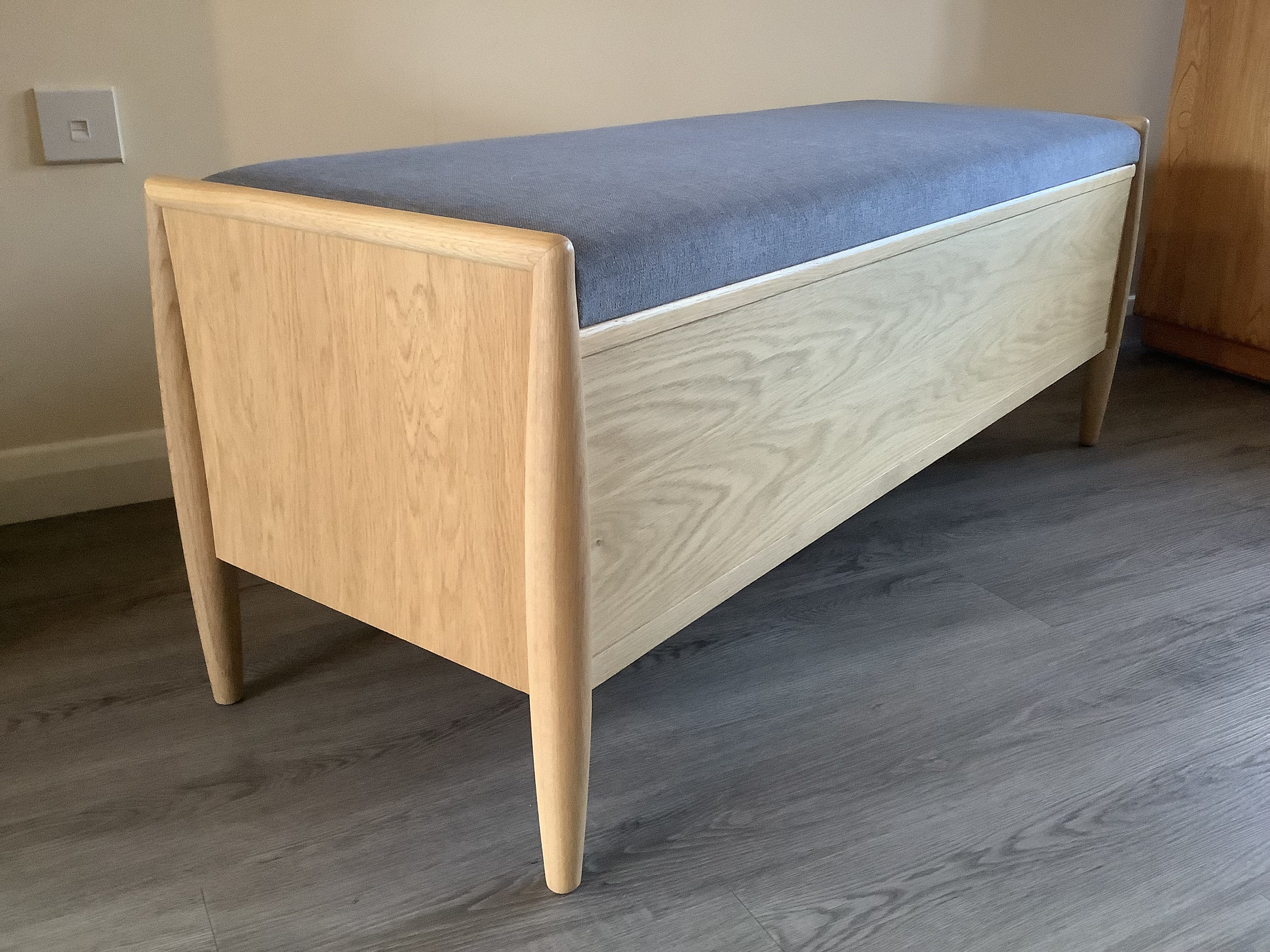 Upholstered Storage Bench Etsy UK
